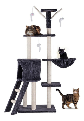 Torre Rascador 5 Niveles Para Gatos Juego