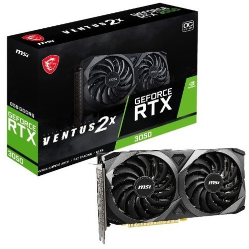 Tarjeta Grafica Gpu Nvidia Rtx 3050 8gb Gddr6 Msi Ventus 2x