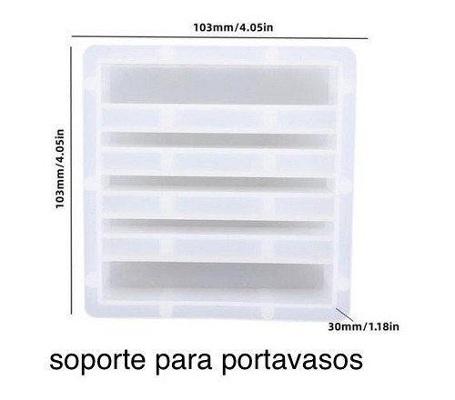 Molde De Silicon Soporte Guardar Portavasos