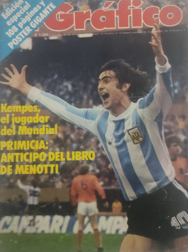 El Gráfico 3065 Argentina Campeón Mundial 1978 , Sin Poster