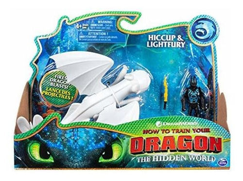 Dreamworks Dragons, Lightfury Y Hipo, Dragón Con Rtknd