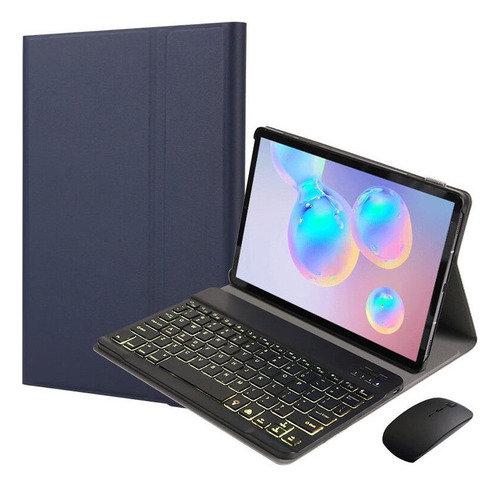 Z Funda Teclado Iluminado Mouse Para Galaxy Tab S5e 10.5 Ñ