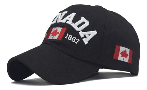 Gorra Béisbol Bordada Canadá, Sombrero Algodón Papá, Hojas