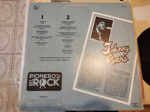 Johnny Rivers At Whisky A Go Go Vinyl,lp,acetato (Usado)