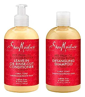 Shea Moisture Shampoo & Conditioner Set Red Palm Oil & Cocoa