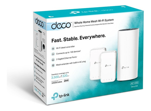 Deco M3 3-pack Sistema Wifi Mesh Para Todo El Hogar Ac1200