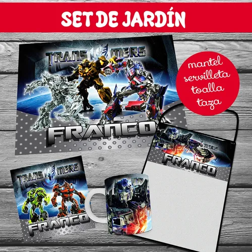 Set De Jardin - Transformers - Bumblebee - 4 Piezas