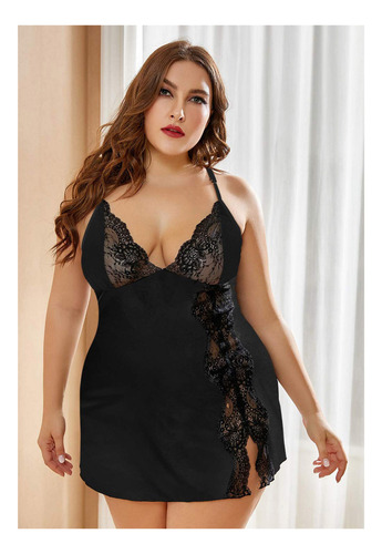 Camisones, Vestido Interior De Encaje Con Cuello En V Profun