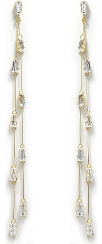 Liz Kol Christamas Gift Pendientes Largos Colgantes De Oro P