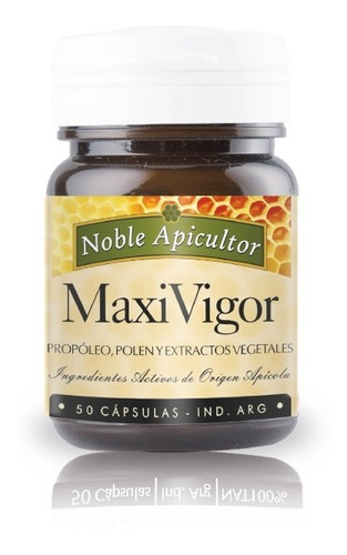Capsulas Maxi Vigor Complejo Vitamínico X 50 Noble Apicultor