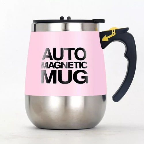 Taza Mezcladora Automática Recargable / Imán  De Acero Inox.