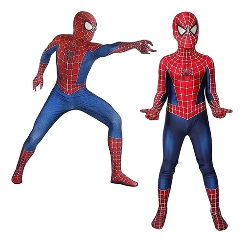 Disfraz De Spiderman Para Cosplay, Color Rojo Y Azul | Cuotas sin interés