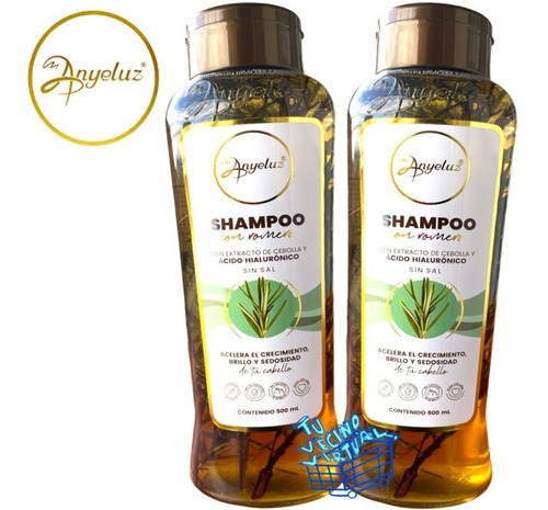 2 Shampoo Con Romero Anyeluz - mL a $84