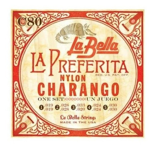 Encordadura Charango La Bella 10 Cuerdas C80 Envio Gratis )