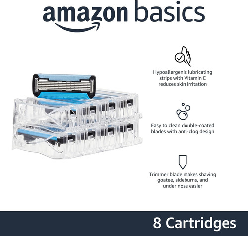 Amazon Basics Recambios De Maquinilla De Afeitar Motionspher