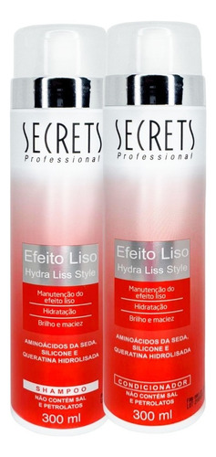 Kit Shampoo Condicionador Hydra Liss Style Secrets Antifrizz