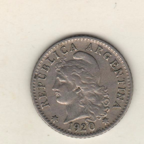 Argentina Moneda De Niquel De 5 Centavos Año 1920 - Vf