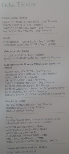 Atlas Da Floresta Atlântica No Paraná - 1° Edição - 2005