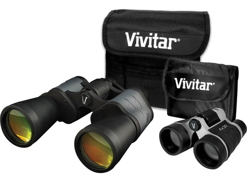 Vivitar 8x50 And 4x30 Vs-843 Value Series Binoculars Set