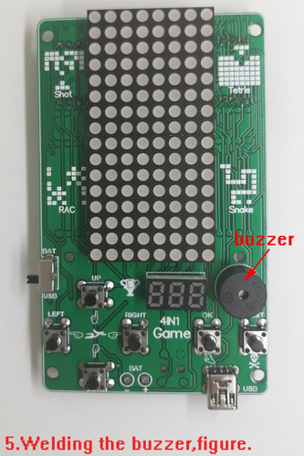 Diy Kit Electronico Maquina De Juego Tetris, Snake, Etc