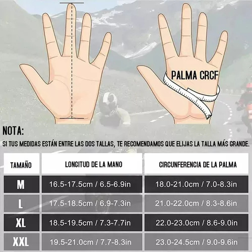 Guantes De Proteccion Anti Derrape Pantalla Táctil Para Moto Rojo Xl