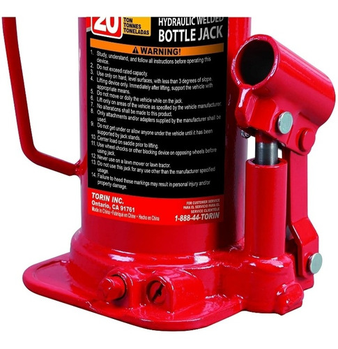 Gato De Botella 20 Toneladas Big Red