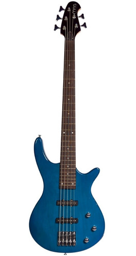 Mars Rockey 5tbl Bajo Electrico 5 Cuerdas Azul Tilo Maple 