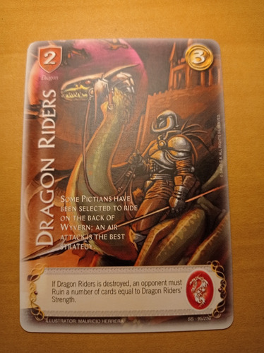 Dragon Riders. Sacred Sword. Carta Mitos Y Leyendas Salo 