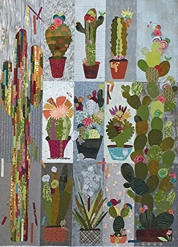 Collage Cactus Sampler Laura Hein Fiberworks Fusible Arte Co