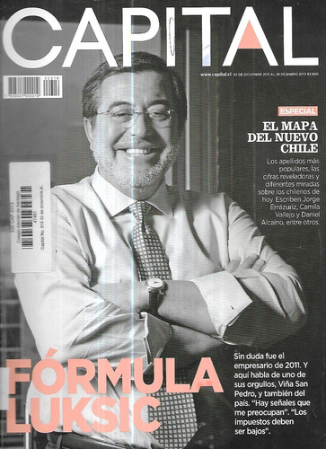 Revista Capital 316 / Enero 2012 / Fórmula Luksic