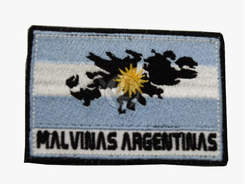 Parche Bordado Bandera Argentina Malvinas Clasica