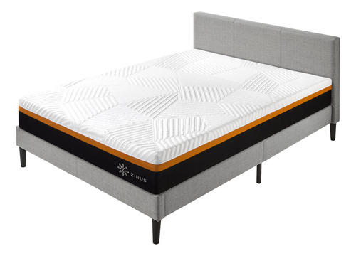 Cama Liam Zinus 1.5 Plazas Long Resortes Pocket