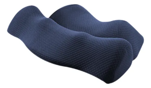 . Almohada De Apoyo Para El Cuello, Azul Oscuro 46cmx33cm