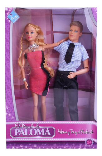 Muñeca Paloma Y Tomy Al Bailando El Duende Azul Simil Barbie