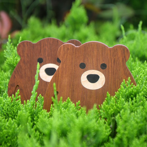 Posavasos De Oso Hechos A Mano Con Múltiples Incrustaciones