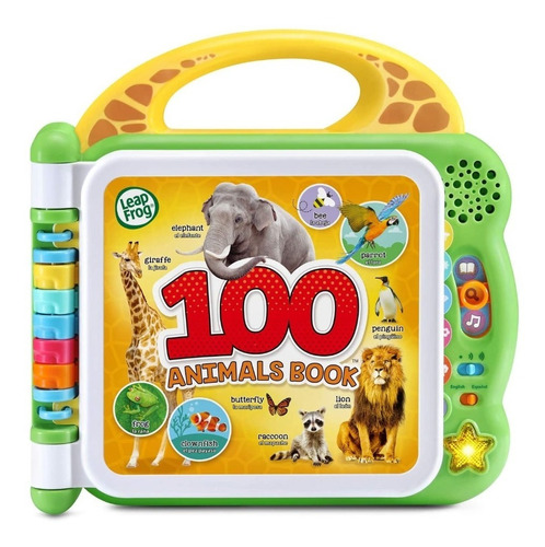 Libro Infantil Bilingue Con Sonidos 100 Animales Leapfrog 