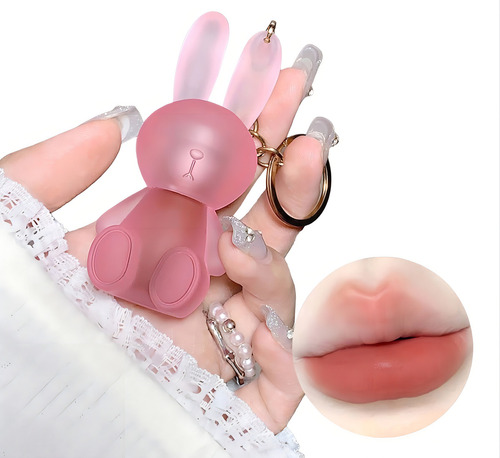 Labial Liquído Mate Terciopelo Bunny Llavero - Gege Bear Color 04