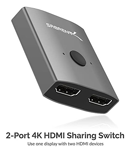 Conmutador Hdmi Dual 4k + Usb 2.0 Para MĂșltiples Dispositivo