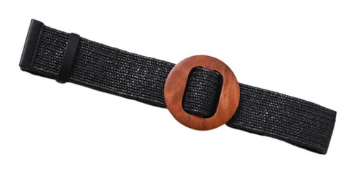 Cincha De Paja De Mujer Belt Con Hebilla De