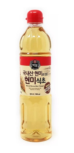 Vinagre De Arroz Integral Beksul 900ml Importado Corea