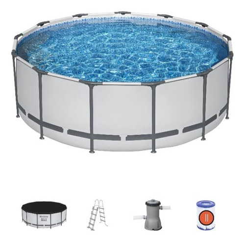 Piscina Bestway Con Estructura Redonda De 3.7x1.22cm 