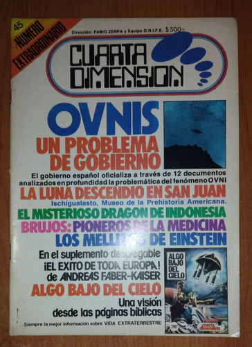 Revista Cuarta Dimensión N°45 Julio 1977 Núm Extraordinario