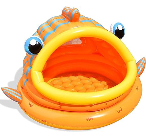Fun Little Toys - Piscina Inflable Para Bebé Con Sombra