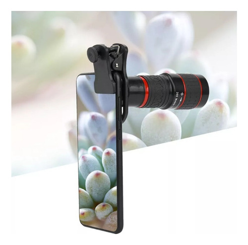 Lente Telefoto Com Zoom De Foco Longo 20x Com Clipe Para Sma