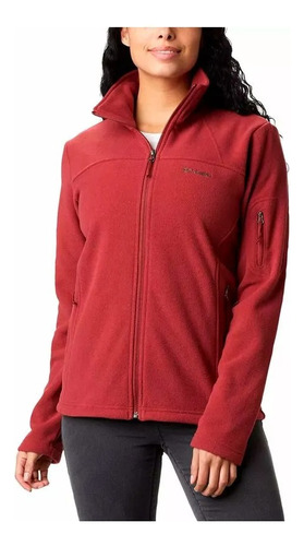 Campera Polar Columbia Fast Trek 2 Jacket Mujer Marsala Red