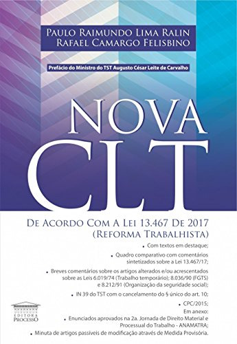 Libro Nova Clt De Acordo Com A Lei 13 467 De 2017 De Paulo R