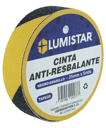 Cinta Anti-resbalante 25mm X 5m Lumistar 7591996045777