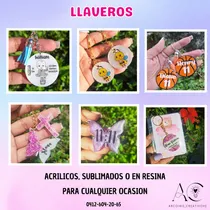 Comprar Llaveros Personalizados En Acrílico, Resina , Sublimados