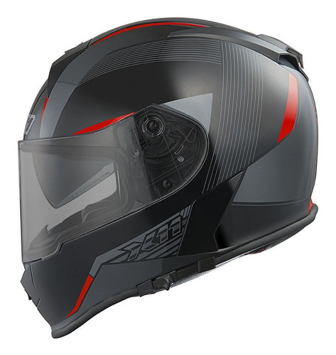 Capacete Moto X11 Revo Integral Com Lente Interna Fechado Cor Vermelho Tamanho do capacete 62