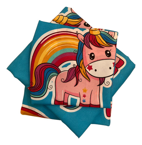 Juego De Sabanas Mat Ponys Estampada Microfibra Vero Hogar